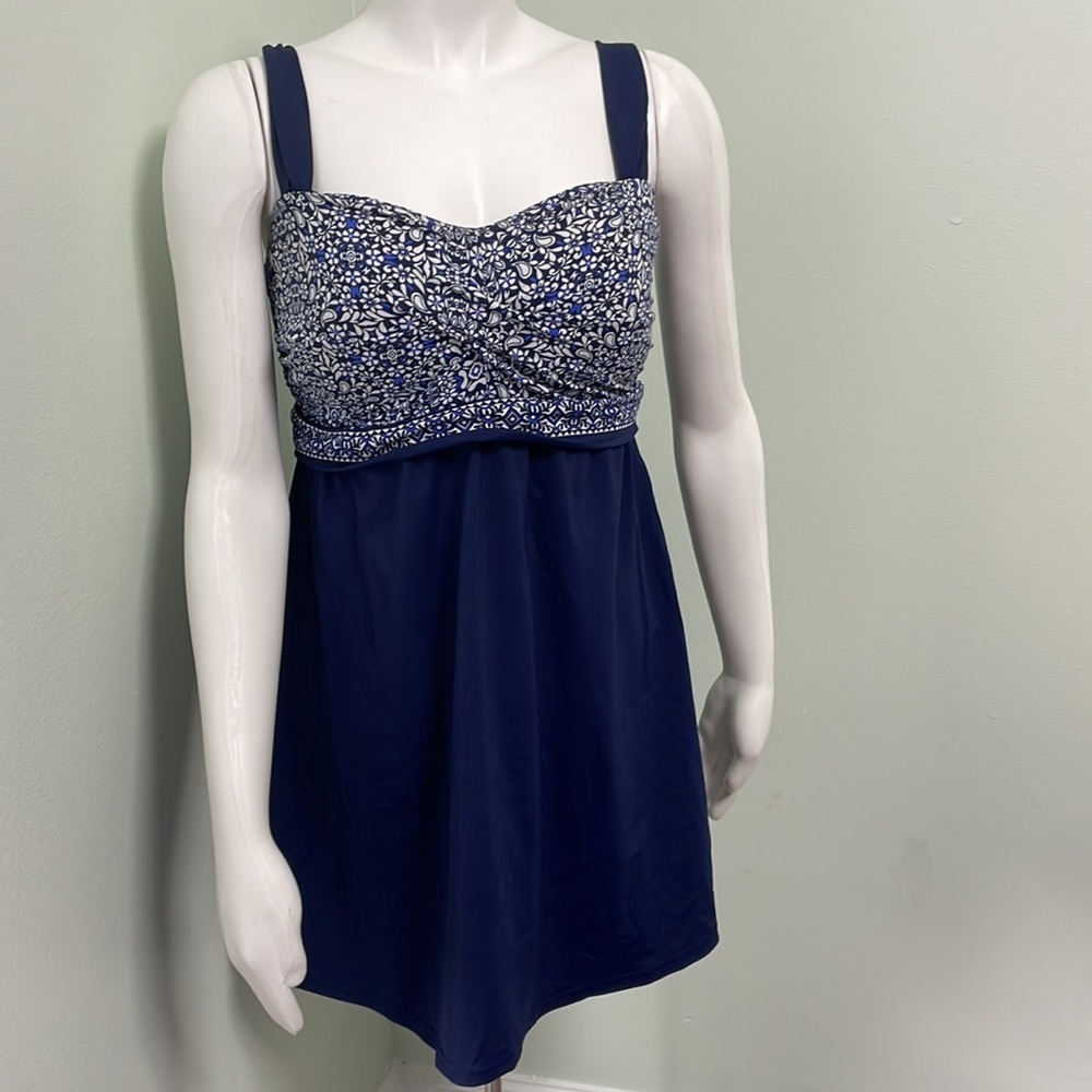 Lands End 2 piece Swim Dress and bottoms size 8 - Picture 3 of 9